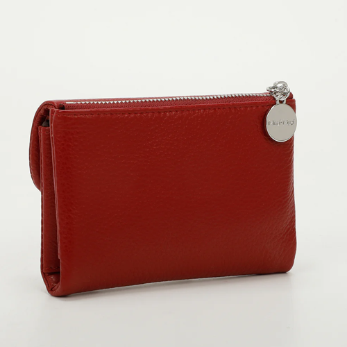 PORTAFOGLIO MEDIO IN PELLE CON PATTA -BORDEAUX