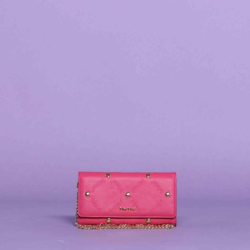 BORSA/PORTAFOGLIO GRANDE CON TRAMA "MIMI-MUA" Fuxia