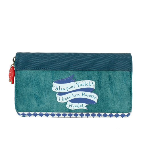 SHAKESPEARE'S THEATRE HAMLET LARGE ZIPAROUND WALLET