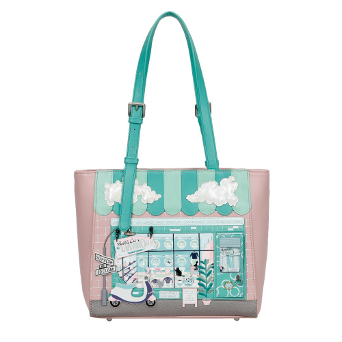 Bubble Cats Laundromat Shopper Bag