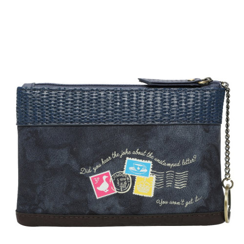 Portamonete Con Zip The Old Post Office - Navy Edition