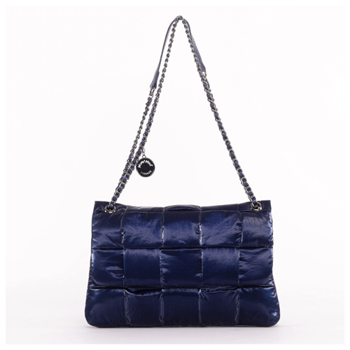 BORSA A TRACOLLA IN NYLON CON INTRECCIO
