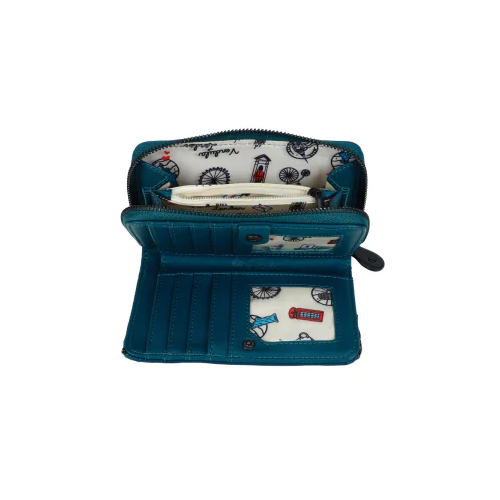 Portafoglio da Donna con Zip Between the Covers Bookbinders