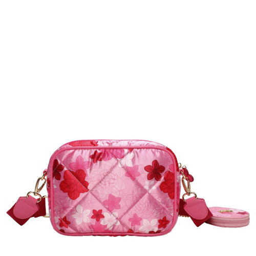 Borsa Camera Vendula X Pink Ribbon Foundation - London Cats & Corgis Floral