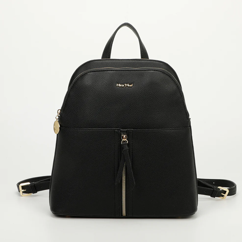 ZAINO CON DETTAGLIO ZIP - NERO