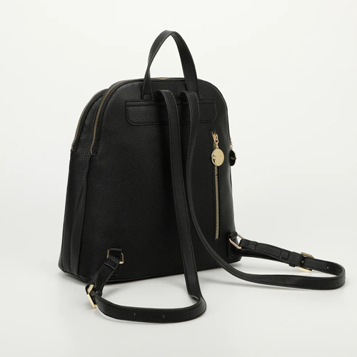 ZAINO CON DETTAGLIO ZIP - NERO