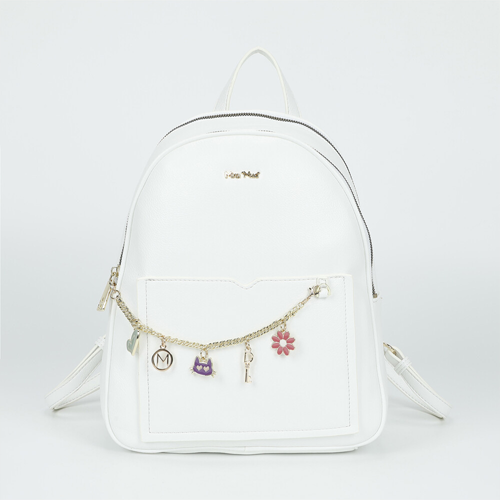 ZAINO GRANDE CON CATENA BIANCO