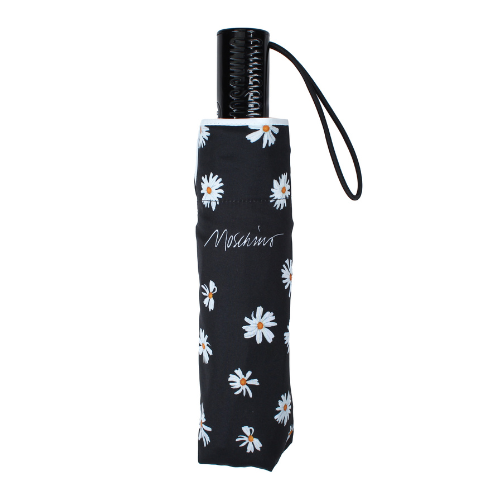 Ombrello Moschino mini aoc  Daisies  - nero