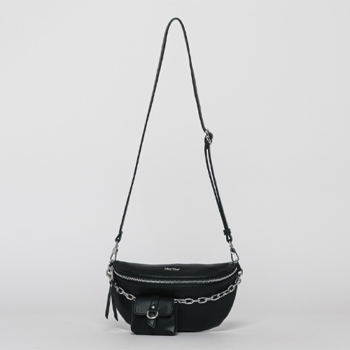 BORSA A TRACOLLA CON POCHETTINA NERA