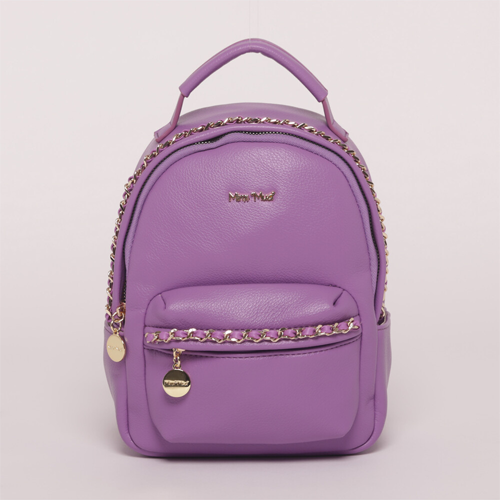 ZAINO CON DETTAGLI IN CATENA LILLA