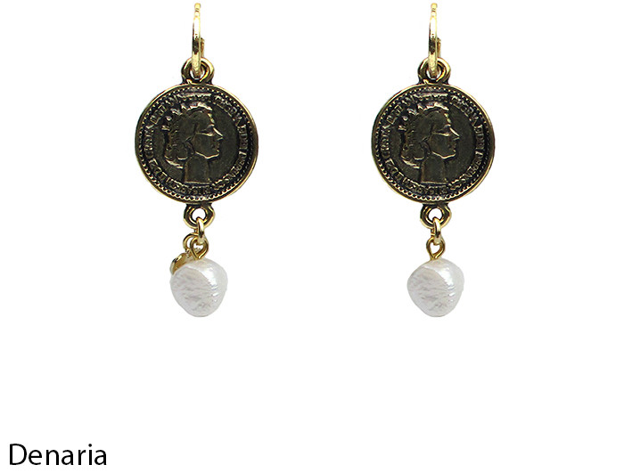 ORECCHINI DENARIA ORO PENDENTI ART.16122