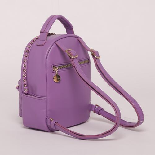 ZAINO CON DETTAGLI IN CATENA LILLA