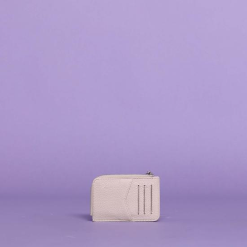 PORTAMONETE CON ZIP E PATTA Ghiaccio