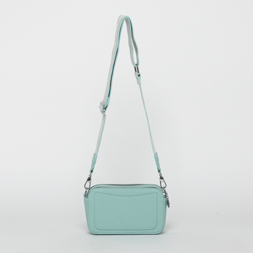 BORSA CON TRACOLLA IN TESSUTO VERDE ACQUA