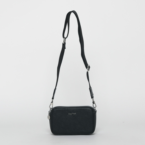 BORSA CON TRACOLLA IN TESSUTO NERO