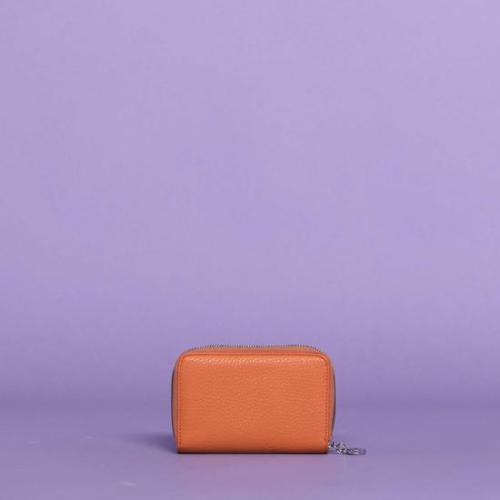 PORTAFOGLIO MEDIO DOPPIA ZIP BASIC Mandarino