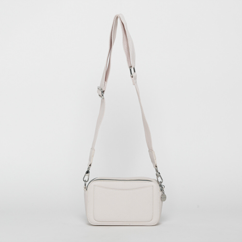 BORSA CON TRACOLLA IN TESSUTO PANNA