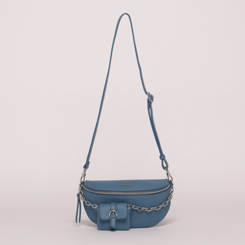 BORSA A TRACOLLA CON POCHETTINA DENIM