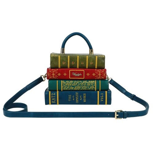 Between the Covers Bookbinders Borsa Pila di Libri