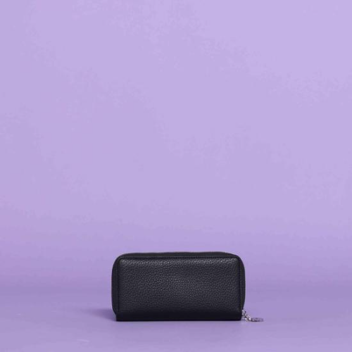 PORTAFOGLIO GRANDE DOPPIA ZIP BASIC Nero