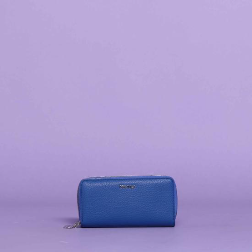 PORTAFOGLIO GRANDE DOPPIA ZIP BASIC Bluette