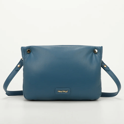 BORSA A TRACOLLA PUFF - BLU OTTANIO