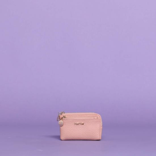 PORTAMONETE CON DOPPIA ZIP Cipria