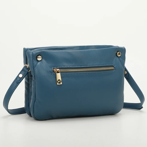 BORSA A TRACOLLA PUFF - BLU OTTANIO
