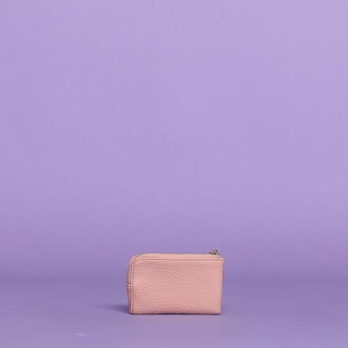 PORTAMONETE CON DOPPIA ZIP Cipria