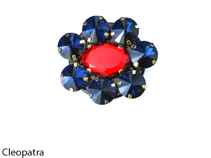 SPILLA CLEOPATRA BLU ROSSO ART.20342