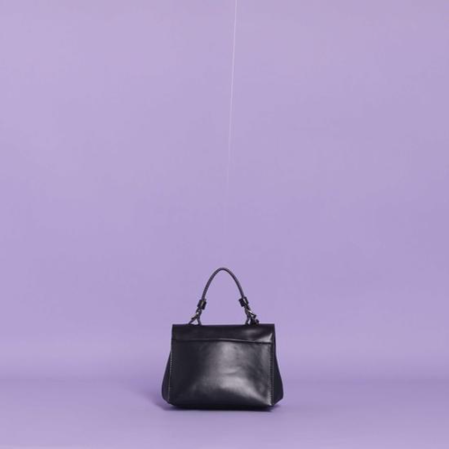 BORSA A MANO PICCOLA CON CHIUSURA GIREVOLE Nero