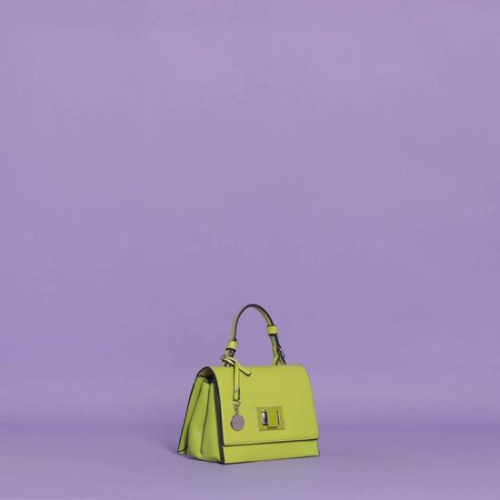 BORSA A MANO PICCOLA CON CHIUSURA GIREVOLE VERDE LIME