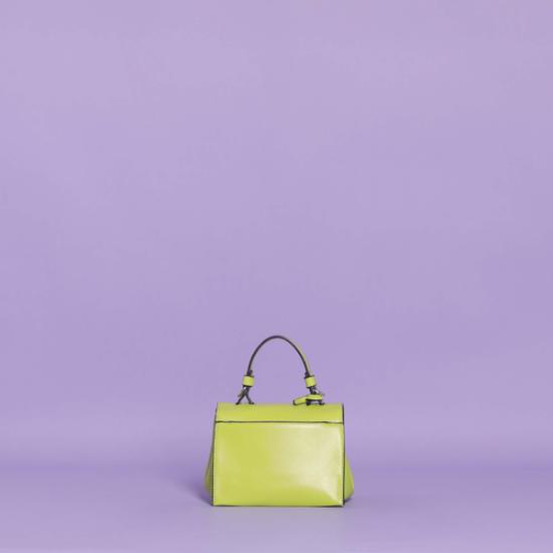 BORSA A MANO PICCOLA CON CHIUSURA GIREVOLE VERDE LIME