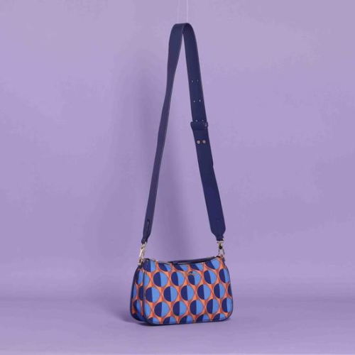 BORSA A TRACOLLA FANTASIA Arancio/Blu