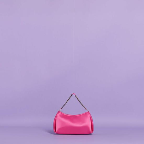 BORSA A MANO CON LOGO SU MANICO Fuxia