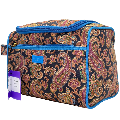 BEAUTY CASE MULTI-POCKETS BLU