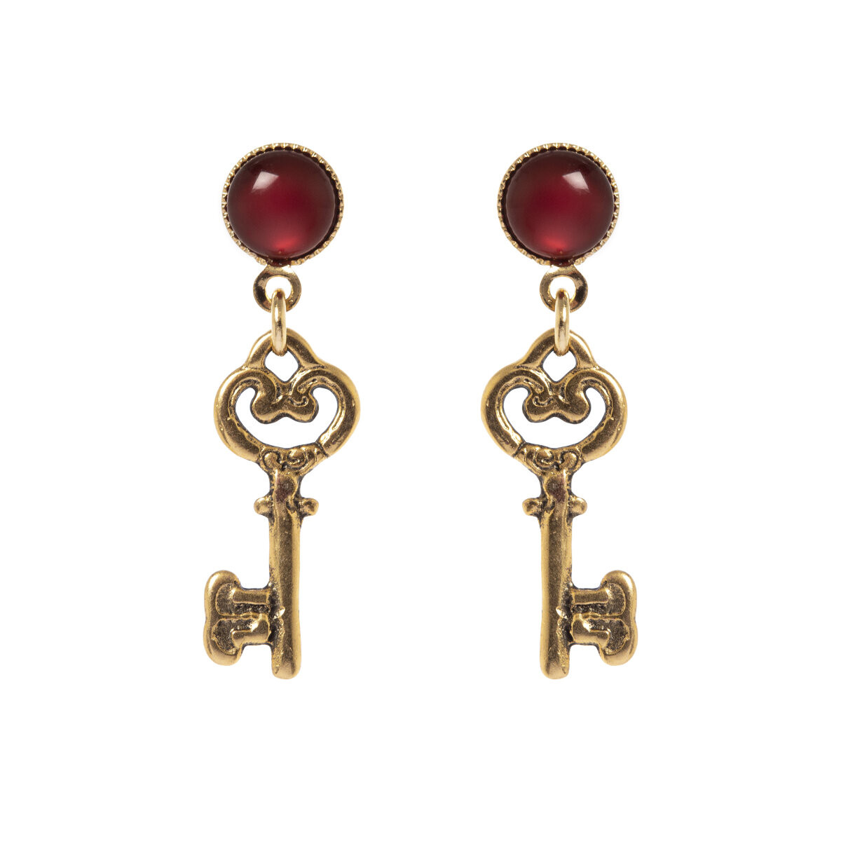 ORECCHINI CON CHIAVE ROSSO ART.330819