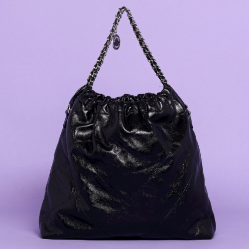 BORSA SACCHETTO A SPALLA TRAPUNTATA - Nero 