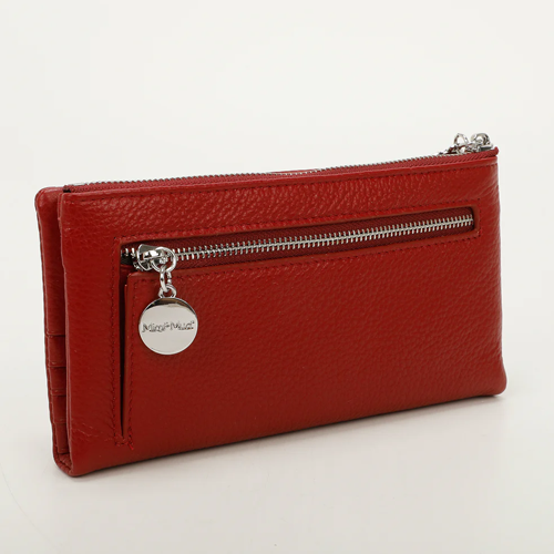 PORTAFOGLIO GRANDE IN PELLE -BORDEAUX