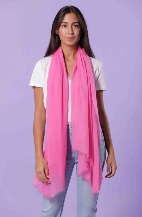 FOULARD TINTA UNITA - Fuxia