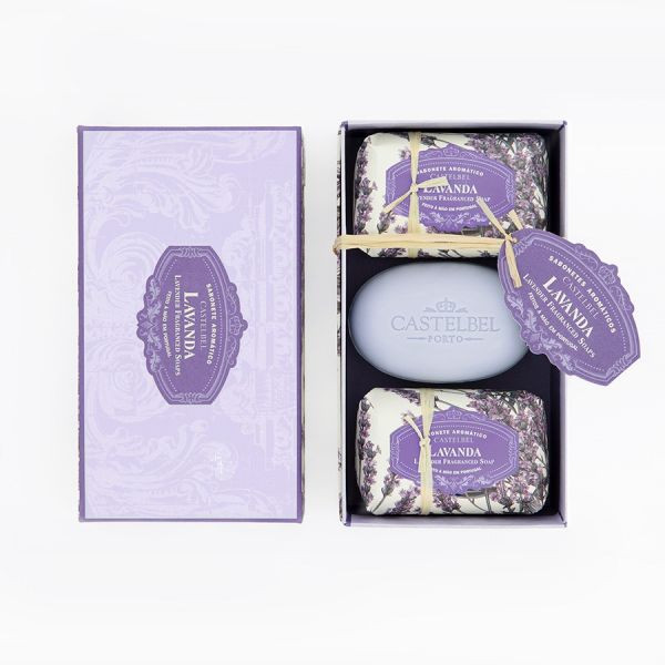 SET DI SAPONETTE LAVANDA 3X150G