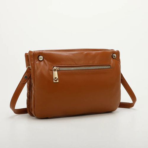 BORSA A TRACOLLA PUFF - CUOIO