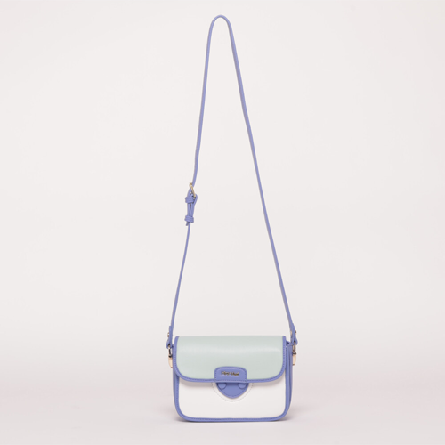 BORSA A TRACOLLA TRICOLOR VERDE/DENIM