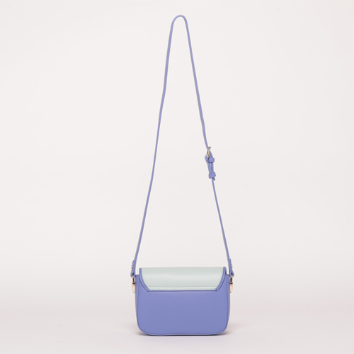 BORSA A TRACOLLA TRICOLOR VERDE/DENIM