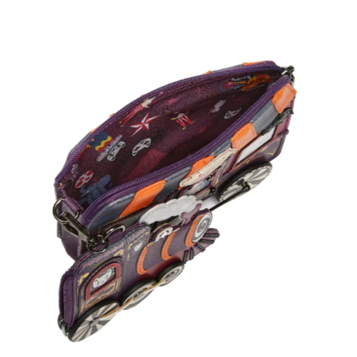 Skelecat's Travelling Ghost Circus Train Charm Bag