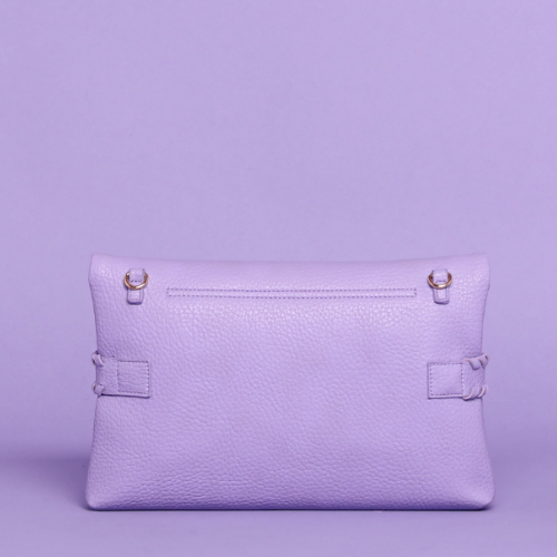 BORSA A MANO CON DETTAGLIO INTRECCIO - Lilla