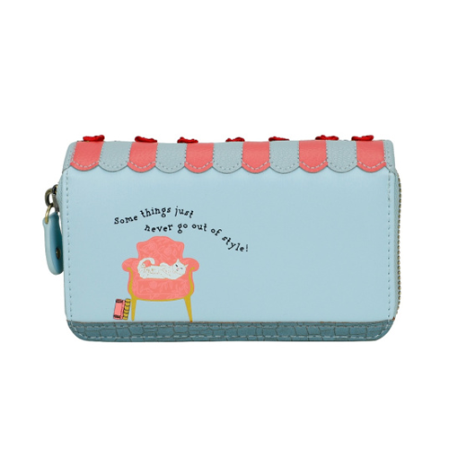 Portafoglio da Donna con Zip Vendula Vintage Rose