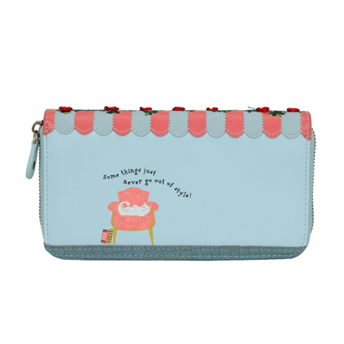 Grande Portafoglio Da Donna Con Zip Vendula Vintage Rose