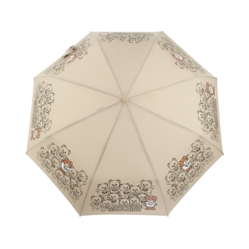 Ombrello Moschino mini aoc  Bear Crowd  - dark beige