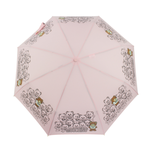 Ombrello Moschino mini aoc  Bear Crowd  - rosa